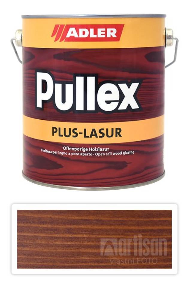 ADLER Pullex Plus Lasur - lazura na ochranu dřeva v exteriéru 2.5 l Kaštan 50420