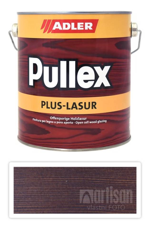 ADLER Pullex Plus Lasur - lazura na ochranu dřeva v exteriéru 2.5 l Palisandr 50324