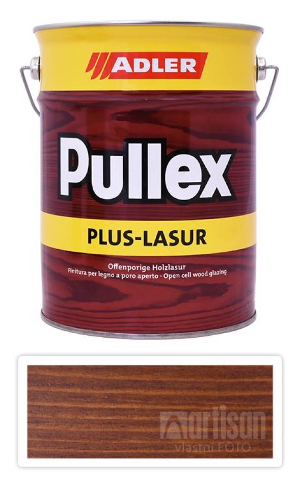 ADLER Pullex Plus Lasur - lazura na ochranu dřeva v exteriéru 4.5 l Kaštan 50420