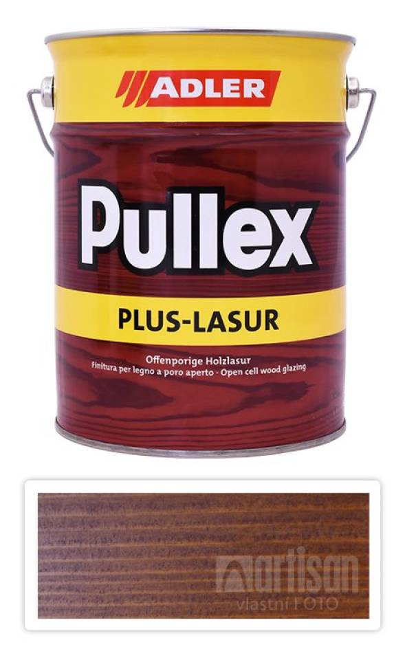 ADLER Pullex Plus Lasur - lazura na ochranu dřeva v exteriéru 4.5 l Ořech 50323