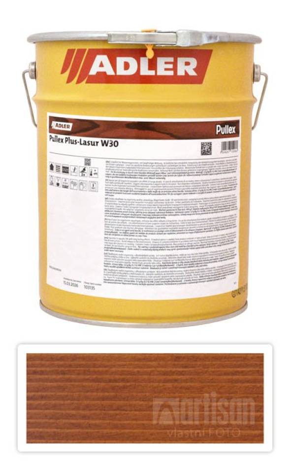 ADLER Pullex Plus Lasur - lazura na ochranu dřeva v exteriéru 9.5 l Borovice 50331