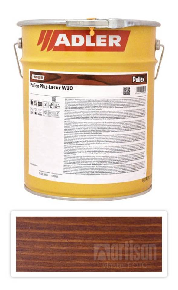 ADLER Pullex Plus Lasur - lazura na ochranu dřeva v exteriéru 9.5 l Kaštan 50420