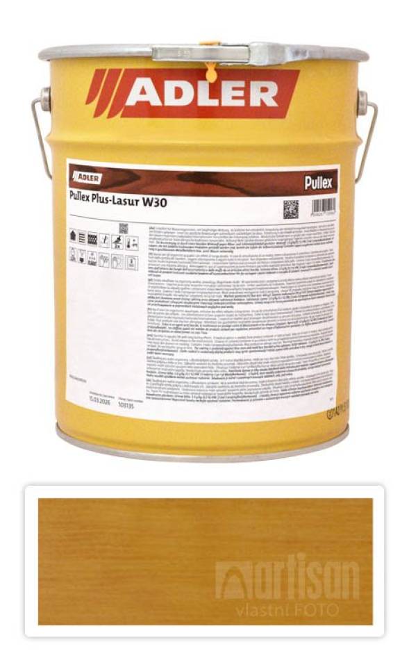ADLER Pullex Plus Lasur - lazura na ochranu dřeva v exteriéru 9.5 l Vrba 50316