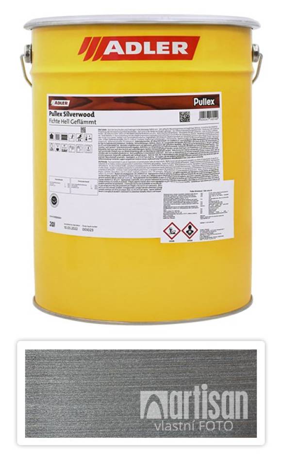 ADLER Pullex Silverwood - impregnační lazura 20 l Hliníkově šedá 50506