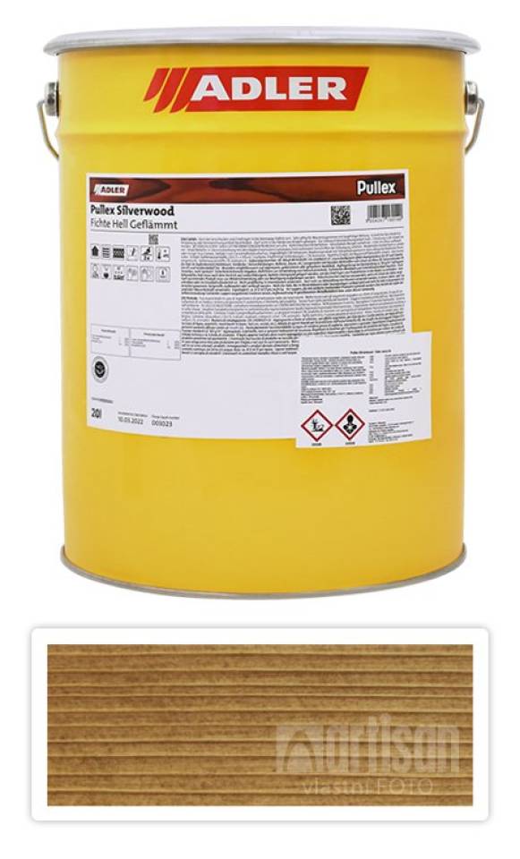 ADLER Pullex Silverwood - impregnační lazura 20 l Smrk - světle žíhaná 50507