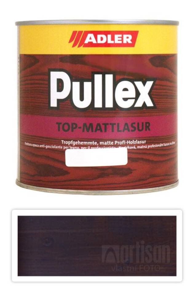 ADLER Pullex Top Mattlasur - tenkovrstvá matná lazura pro exteriéry 0.75 l Afzelia