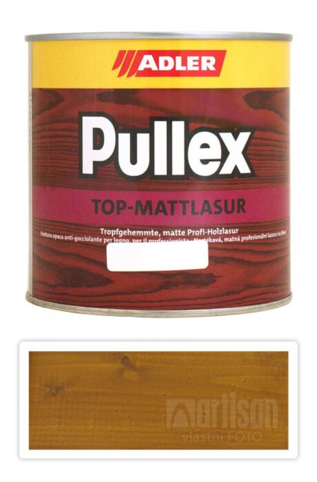 ADLER Pullex Top Mattlasur - tenkovrstvá matná lazura pro exteriéry 0.75 l Borovice