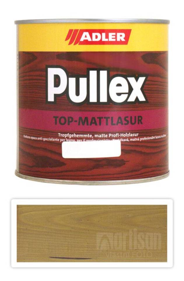 ADLER Pullex Top Mattlasur - tenkovrstvá matná lazura pro exteriéry 0.75 l Dub