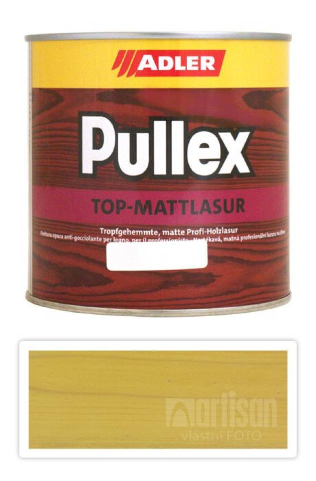 ADLER Pullex Top Mattlasur - tenkovrstvá matná lazura pro exteriéry 0.75 l Vrba