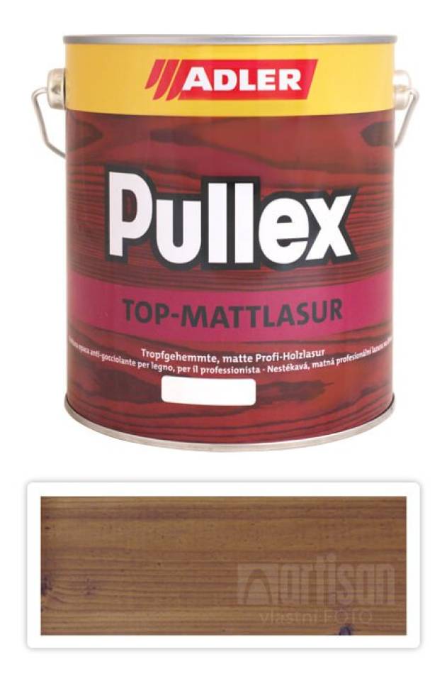 ADLER Pullex Top Mattlasur - tenkovrstvá matná lazura pro exteriéry 2.5 l Kaštan