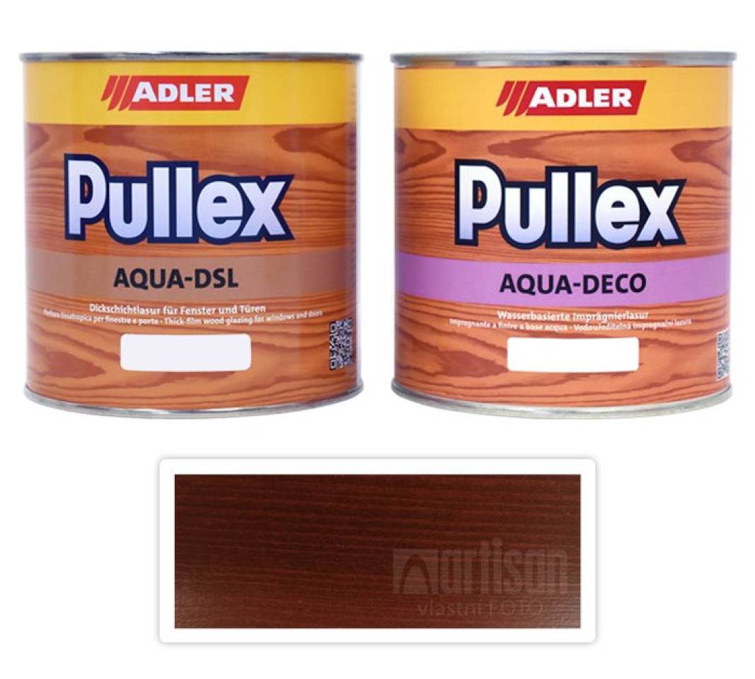 ADLER Sada - renovace dřevěných oken 0.75 l Kastanie F002