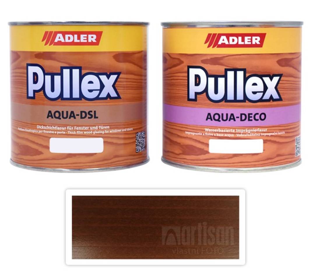 ADLER Sada - renovace dřevěných oken 0.75 l Kastanie F011