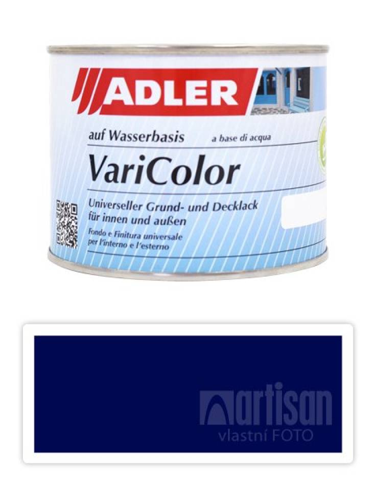 ADLER Varicolor - vodou ředitelná krycí barva univerzál 0.375 l Nachtblau / Noční modrá RAL 5022