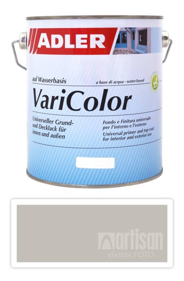 ADLER Varicolor - vodou ředitelná krycí barva univerzál 2.5 l Seidengrau / Hedvábná šedá RAL 7044