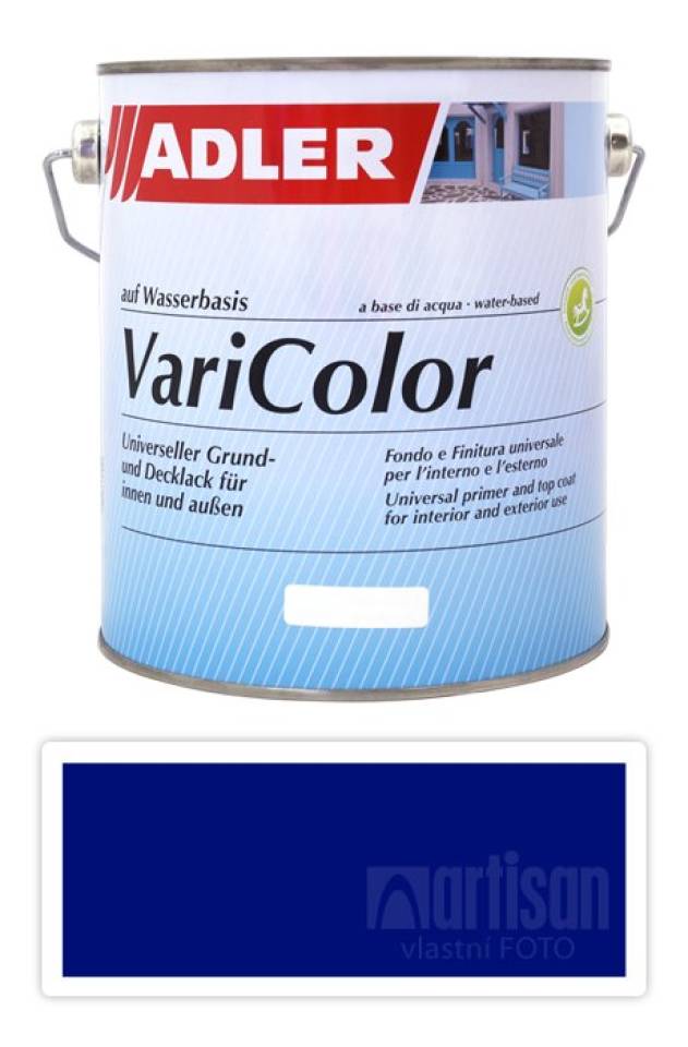 ADLER Varicolor - vodou ředitelná krycí barva univerzál 2.5 l Ultramarinblau / Ultramarínová RAL 5002
