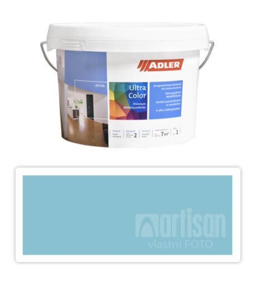 Adler Aviva Ultra Color - malířská barva na stěny v interiéru 1 l Eisblume AS 17/3