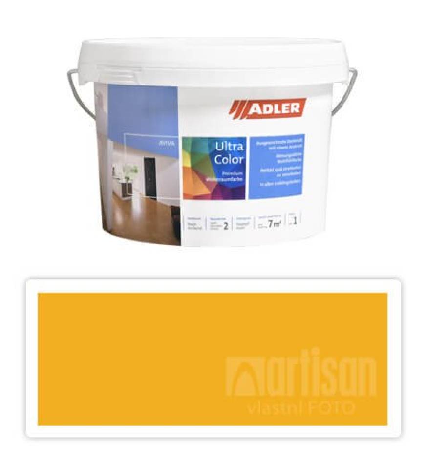 Adler Aviva Ultra Color - malířská barva na stěny v interiéru 1 l Goldrute AS 07/5