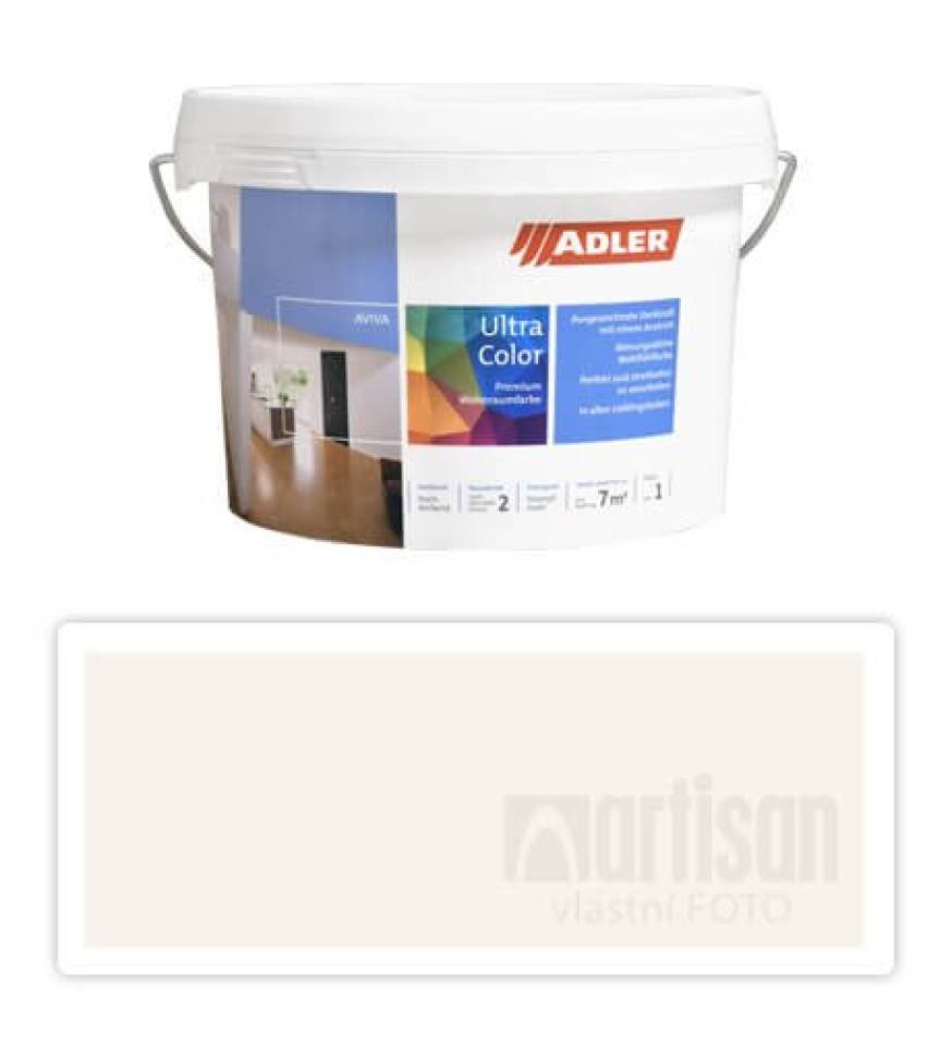 Adler Aviva Ultra Color - malířská barva na stěny v interiéru 1 l Schneerose AS 01/3