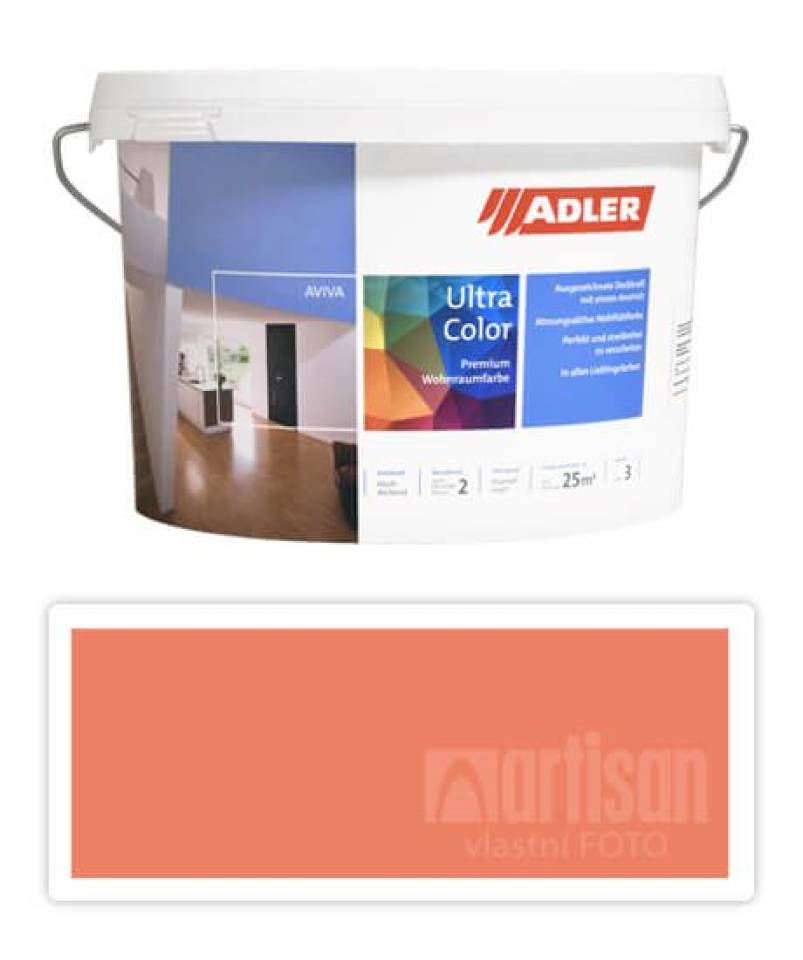 Adler Aviva Ultra Color - malířská barva na stěny v interiéru 3 l Hüttenzauber AS 11/4