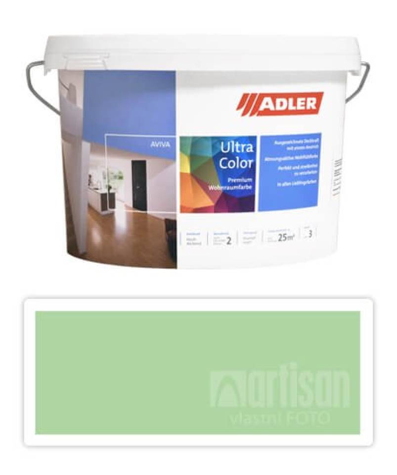 Adler Aviva Ultra Color - malířská barva na stěny v interiéru 3 l Meisterwurz AS 19/2
