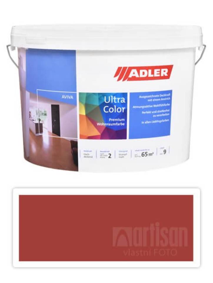 Adler Aviva Ultra Color - malířská barva na stěny v interiéru 9 l Mauerläufer AS 13/5
