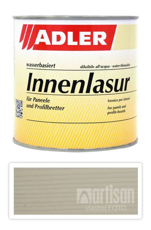 Adler Innenlasur UV 100 - přírodní lazura na dřevo pro interiéry 0.75 l Mont Blanc 62603