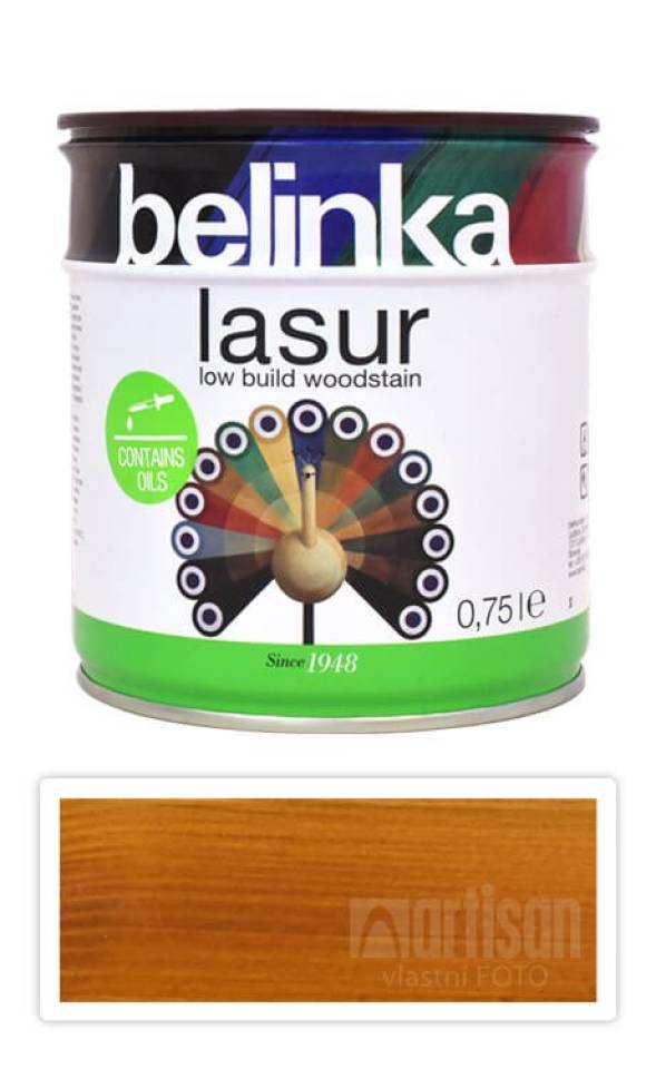 BELINKA Lasur - tenkovrstvá lazura 0.75 l Buk 15