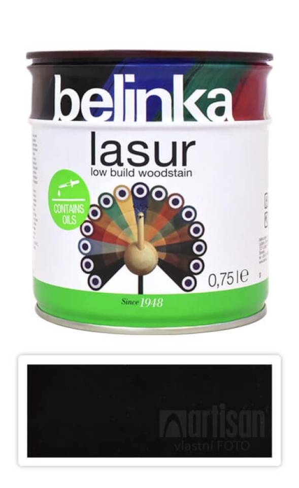 BELINKA Lasur - tenkovrstvá lazura 0.75 l Eben 22