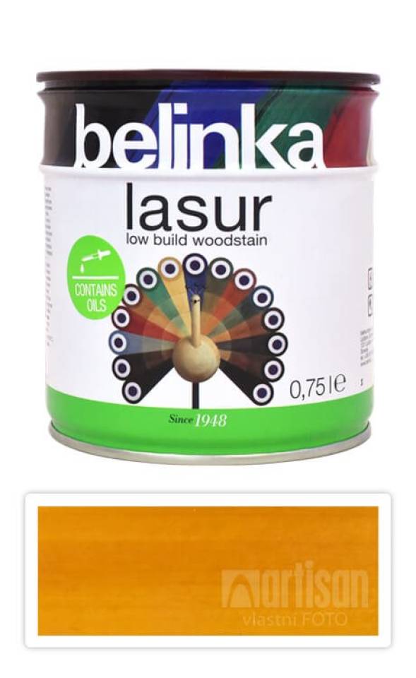 BELINKA Lasur - tenkovrstvá lazura 0.75 l Pinie 25