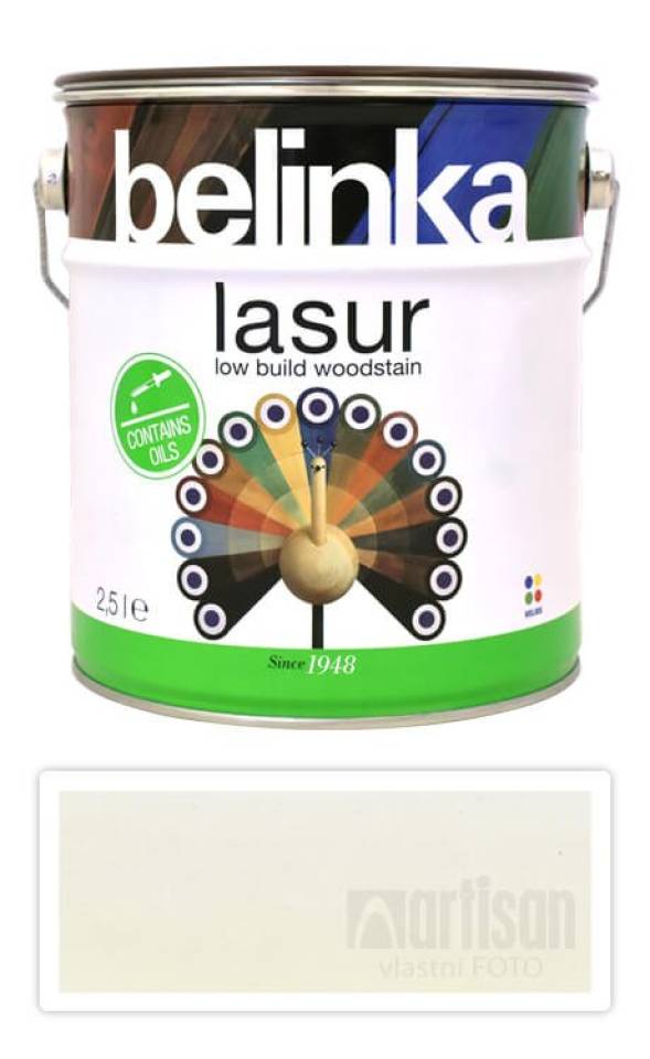 BELINKA Lasur - tenkovrstvá lazura 2.5 l Bílá 11