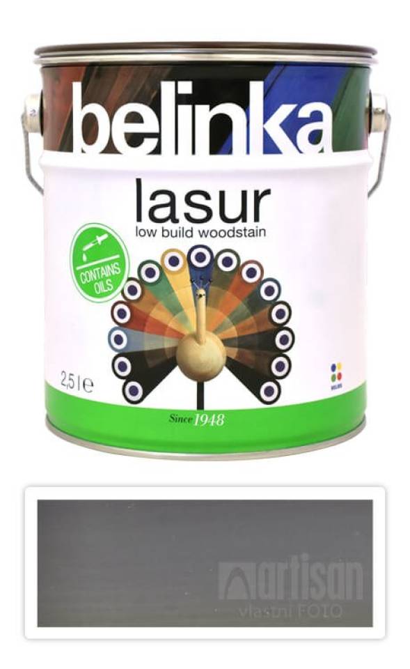 BELINKA Lasur - tenkovrstvá lazura 2.5 l Kamenná šedá 29