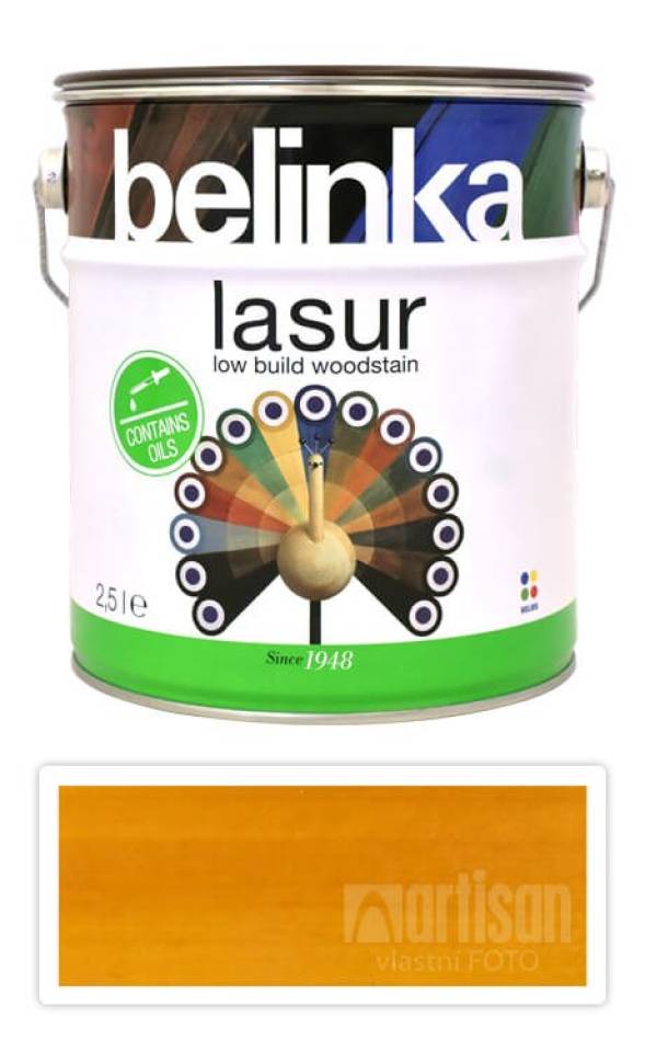 BELINKA Lasur - tenkovrstvá lazura 2.5 l Pinie 25