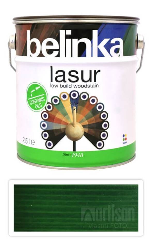 BELINKA Lasur - tenkovrstvá lazura 2.5 l Zelená 19