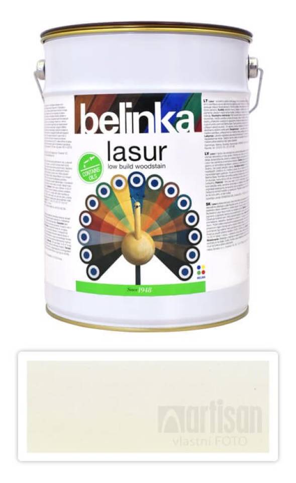 BELINKA Lasur - tenkovrstvá lazura 5 l Bílá 11