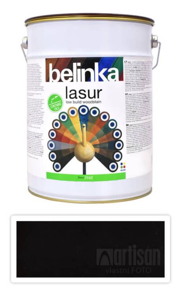 BELINKA Lasur - tenkovrstvá lazura 5 l Eben 22