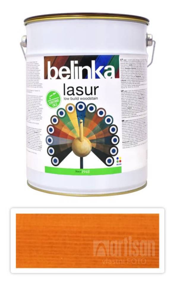 BELINKA Lasur - tenkovrstvá lazura 5 l Modřín 14