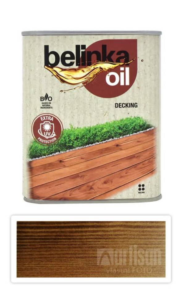 BELINKA Oil Decking - terasový olej 0.75 l Palisandr 204