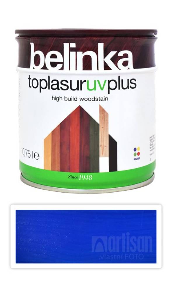 BELINKA Toplasur UV Plus - silnovrstvá lazura 0.75 l Modrá 72