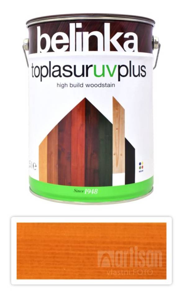 BELINKA Toplasur UV Plus - silnovrstvá lazura 5 l Modřín 14