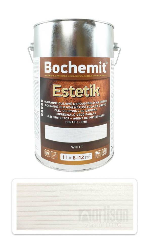 BOCHEMIT Estetik Vintage - olejová lazura 5 l Bílá