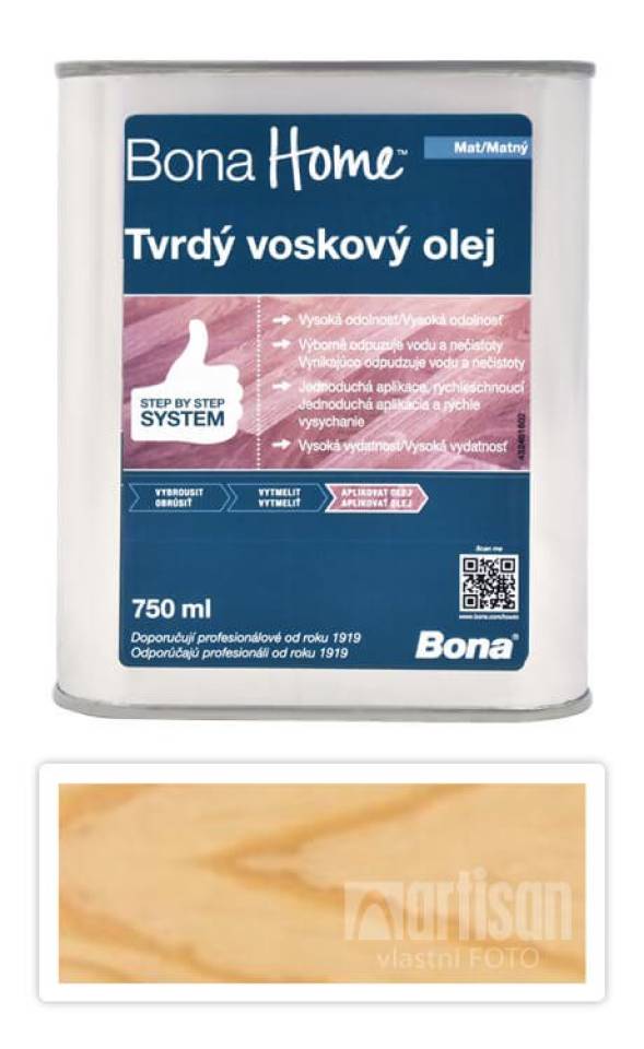 BONA Home Tvrdý voskový olej 0.75 l Bezbarvý matný
