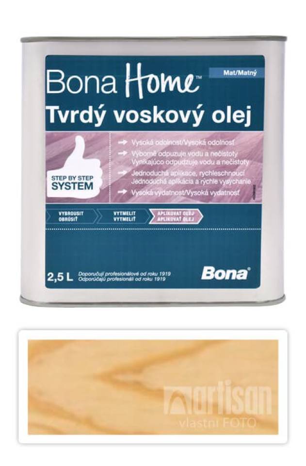 BONA Home Tvrdý voskový olej 2.5 l Bezbarvý matný