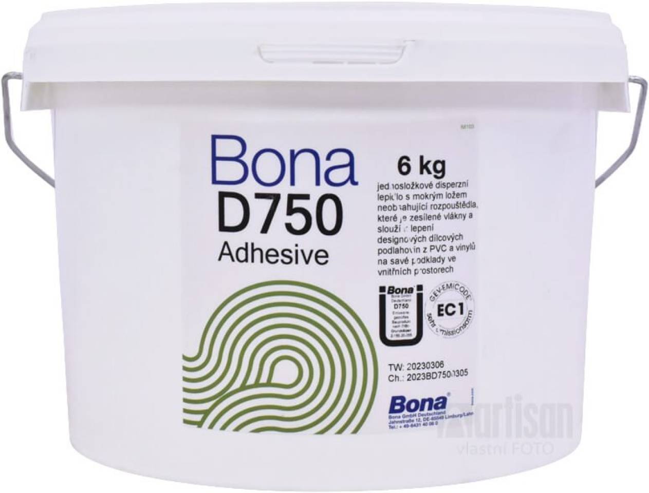 BONA Lepidlo D750 na vinyl a PVC 6 kg