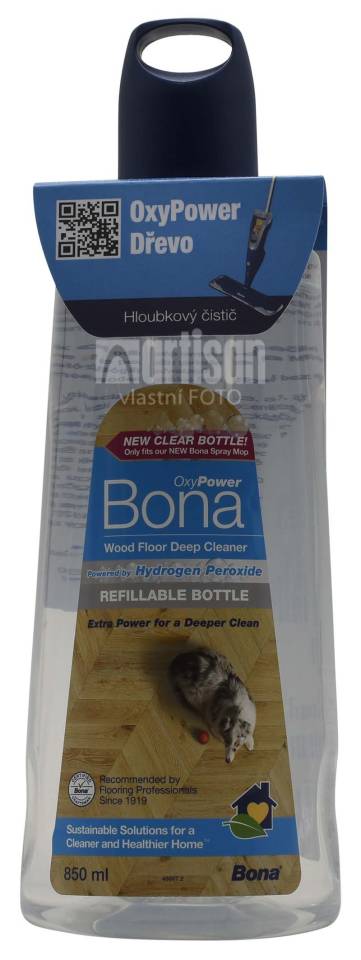 BONA Oxy Čistič na dřevěné podlahy - náhradní náplň do Premium Spray mopu 0.85 l