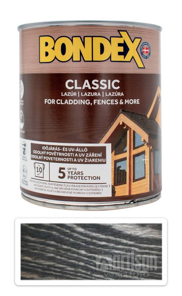 BONDEX Classic - matná tenkovrstvá syntetická lazura 0.75 l Eben
