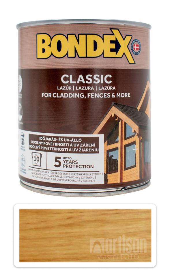 BONDEX Classic - matná tenkovrstvá syntetická lazura 0.75 l Kaštan