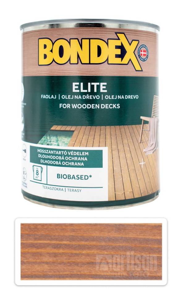 BONDEX Elite - odolný rychleschnoucí ochranný olej na dřevo v exteriéru 0.75 l Ořech