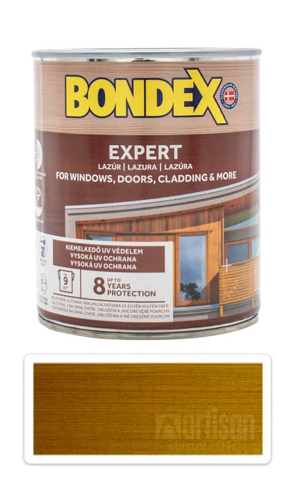 BONDEX Expert - silnovrstvá syntetická lazura na dřevo v exteriéru 0.75 l Dub
