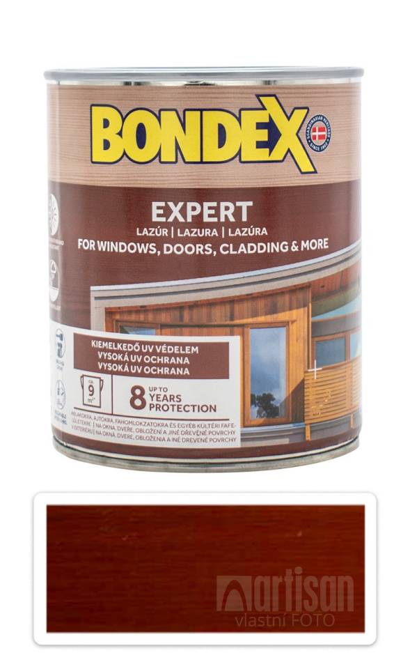 BONDEX Expert - silnovrstvá syntetická lazura na dřevo v exteriéru 0.75 l Redwood