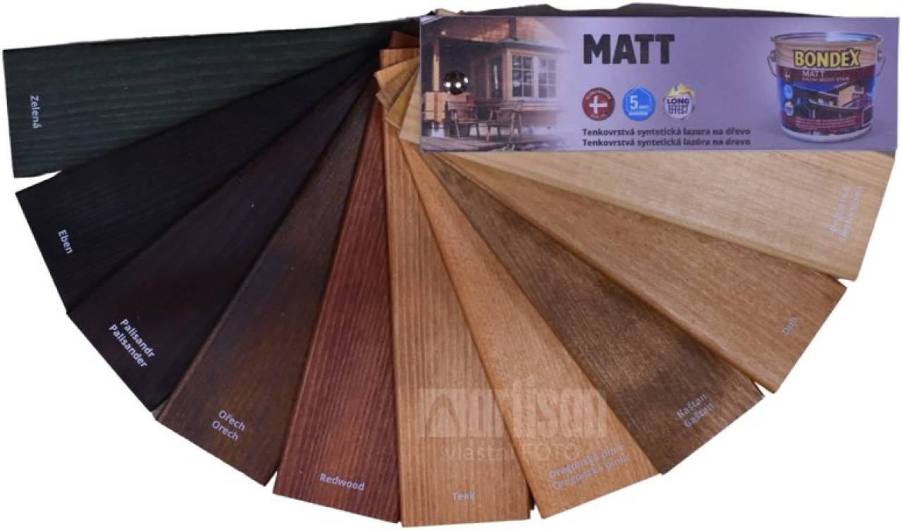 BONDEX Vzorník Matt - vějíř